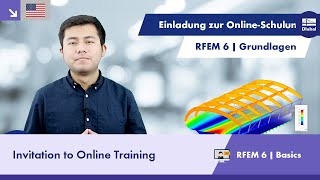 Invitation to the online training course "RFEM 6 | Basics"