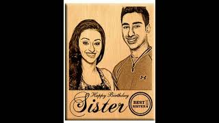 Happy Raksha Bandhan wooden frame customize your own photo #woodenframe #rakshabandhan #rakhi