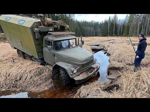 Оживляем КУНГ и едем к ДОТу на ЗИЛ-131