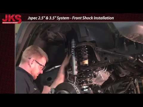 JKS Jspec Suspension Install - JK Front Shock Installation