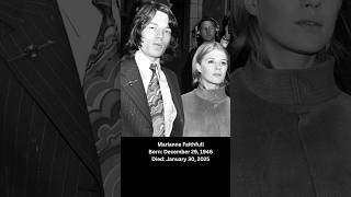 Marianne Faithfull &amp; Mick Jagger - A Look Back As Lovers🕊️#marianne #mickjagger #fy #shorts #love