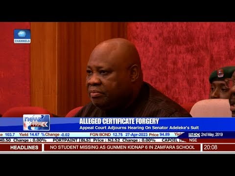 Appeal Court Adjourns Hearing On Senator Adeleke's Suit