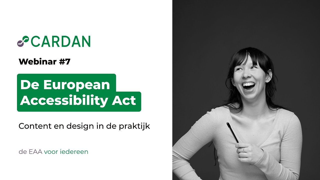 Webinar 7: Content en design: toegankelijkheid in de praktijk