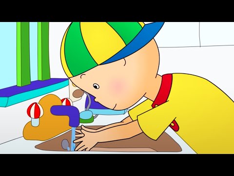 Caillou Washes His Hands | Caillou Cartoon