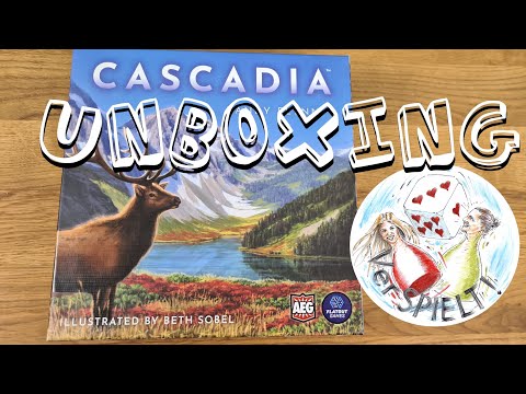 Cascadia Kickstarter Unboxing, AEG, Flatout Games, der Verlag von Calico