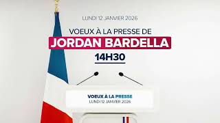 EN DIRECT | Suivez mes vœux à la presse 2026