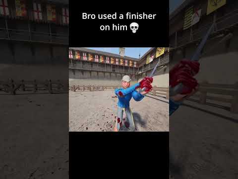 Finishing move in half sword