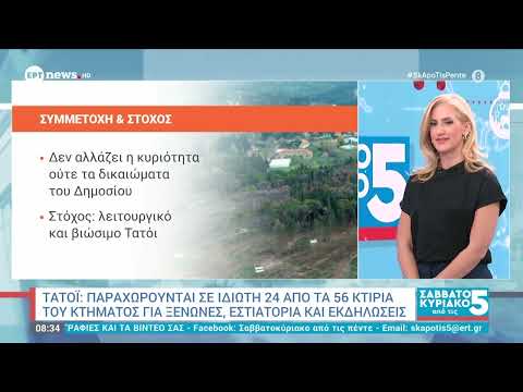 Τατόι: Παραχωρούνται σε ιδιώτη τα 24 από τα 56 κτίρια του κτήματος