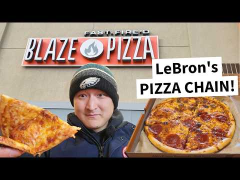 The BEST PIZZA CHAIN? Trying LeBron's BLAZE PIZZA!