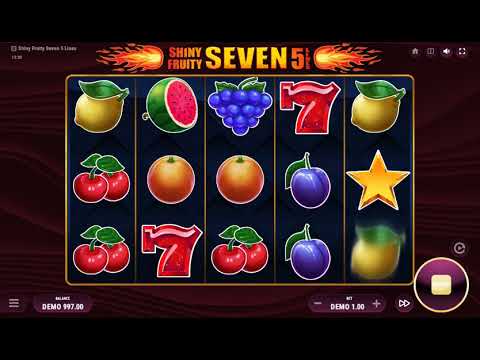 Shiny Fruity Seven 5 Lines – Video Gameplay