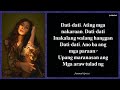 Sarah Geronimo - Dati-Dati Lyrics (Framed)