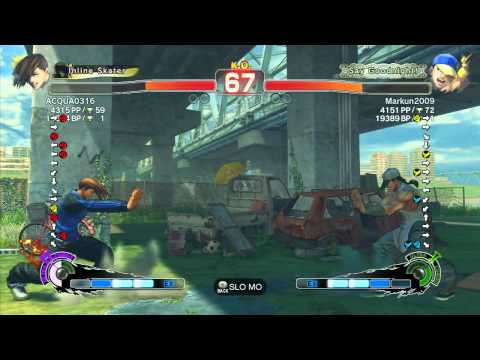 SSF4 AE: ACQUA0316 (Yang) vs Markun2009 (Yun) - Ranked Match (720p HD)