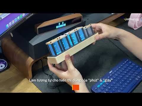 Đồng hồ để bàn RGB LED Clock Rainbow Time