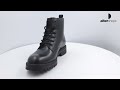 Jack Jones CAMDEN PU BOOT Μαύρο 12262819 Anthracite
