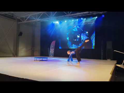 Donaldgym Ludanice Majstrovstvá Európy Šiófok- open sólo Saška Grmanová - Trampolína 3.miesto