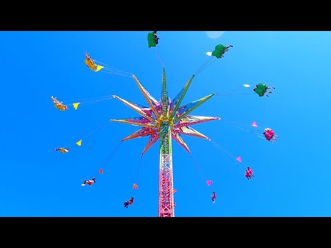 Sky Flyer Swing Ride - OC Fair 2022 4K