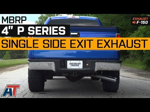 2011-2014 F150 MBRP 4\" P Series Single System - Side Exit 3.5L EcoBoost Exhaust Sound Clip & Install