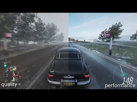 Xbox One X - Forza Horizon 4 supersampling - 4k downsample to 1080p vs 1080p 60fps