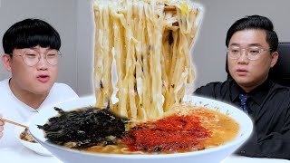 농심 공식 10분 라면... 미친 거 아냐? 속는 셈 치고 먹었는데 충격입니다. 흑백리뷰