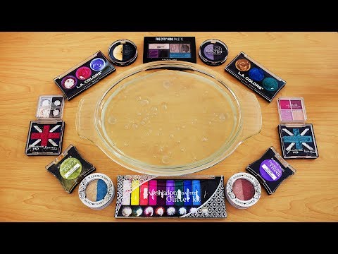 Mixing Eyeshadow into Clear Slime - Satisfying Slime ASMR Part 3 Video