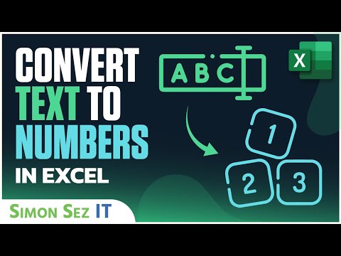 How to Convert Text to Numbers in Excel