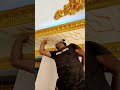 How To Design 3D Marble With Oil Paint On Gypsum Ceiling