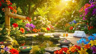🌷Peaceful Day Ambience – Healing Water & Soothing Piano Melodies