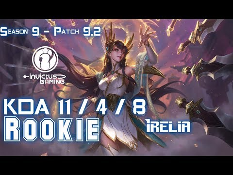IG Rookie IRELIA vs JAYCE Top - Patch 9.2 KR Ranked