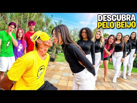 DESCUBRA SUA NAMORADA DE OLHOS VENDADOS *Leozin beijou outra garota ? 