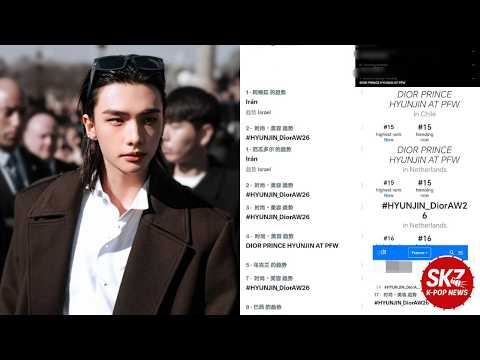 HYUNJIN Shakes the Fashion World at Paris Fashion Week! His Style Sparks Global Trends!