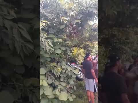 Grave accidente sobre la Carretera que de Santa Ana conduce hacia Candelaria de la Frontera