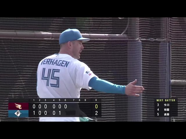 【ファーム】ファイターズ・バーヘイゲン 6回被安打3、5奪三振無失点の好投!! 2025年4月29日 北海道日本ハムファイターズ 対 東北楽天ゴールデンイーグルス