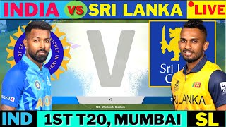 Live: India Vs Sri Lanka, 1st T20I Live Scores & Commentary | IND Vs SL, Mumbai | 2023 Series