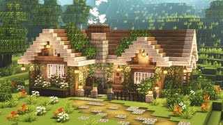 [Minecraft] 🌼✨ Aesthetic Cozy House Tutorial / Cottagecore / Mizuno's 16 Craft Resource Pack