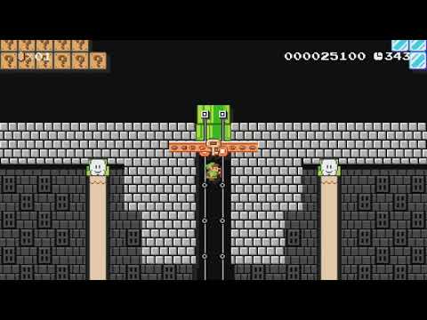 "Zelda II" Remix - Parapa Palace by Nasetto BG - Super Mario Maker - No Commentary 1bo
