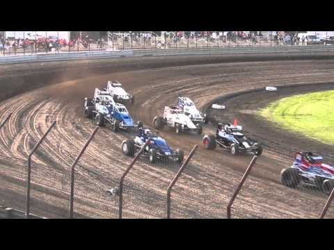 Chris Gurley Rollover (Gas City Speedway) 6-7-13