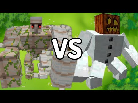 Mutant Iron Golem VS. Mutant Snow Golem