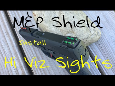 Smith \u0026 Wesson M\u0026P9 Shield with Hi-Viz Fiber Optic Sights (9mm)