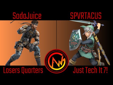 AWG Just Tech It 7 Losers Quarters - SodaJuice (Snake) Vs SPVRTACUS (Link) Smash Ultimate - SSBU