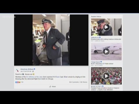 Chaska pilot surprised by choir on final day with American Airlines