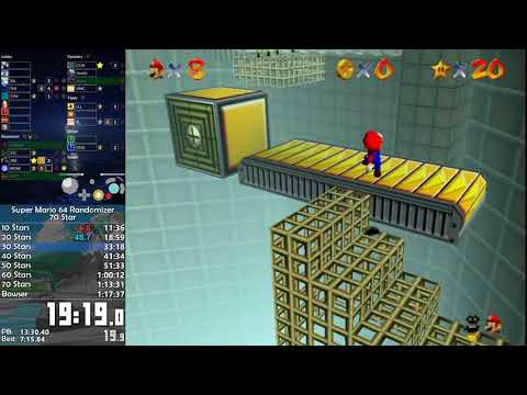 70 Star (RS) in 1:10:57 ~ Super Mario 64 Randomizer Speedrun