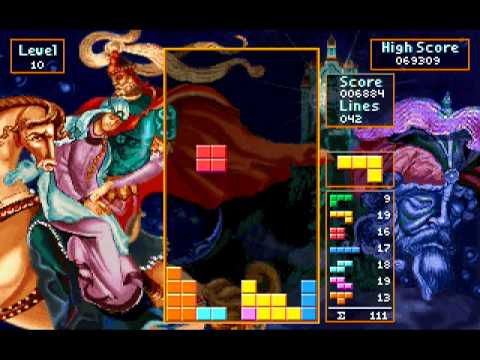 Tetris Classic (1992) - Playing Level 10