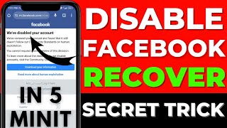 how to recover disabled facebook account 2023 without id | facebook disabled account recovery 2023