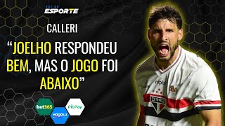 Calleri analisa derrota do São Paulo, comenta forma física e projeta clássico contra o Palmeiras