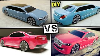 BMW 7 Series VS Mercedes-Benz S Class | DIY Cardboard Car Handmade craft