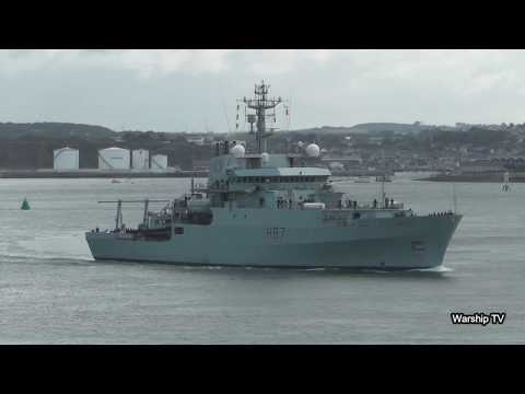 HMS ECHO H87 RETURNS TO DEVONPORT AFTER A 2 YEAR DEPLOYMENT TO THE BALTIC & MED - 15th August 2019