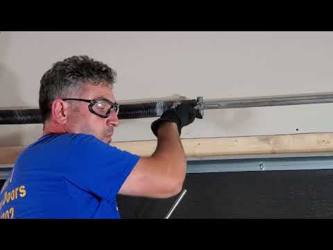 How much tension to put on your garage door spring #youtube #tutorial #new #funny #diy #fyp #follow