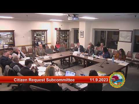 11.9.2023 City Council Citizen Request Subcommittee