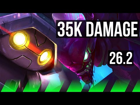 RAMMUS vs KHA'ZIX (JGL) | Good KDA: 7/1/22, 35K damage | BR Grandmaster | 26.2