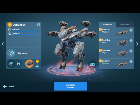 Why so stronk Ochokochi war robots test server gameplay